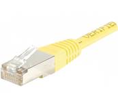 Cordon RJ45 Cat. 6 F/UTP - PVC | Jaune 0.15m 