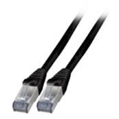 Cordon RJ45 Cat. 6A S/FTP - Étanche | Noir 2m 