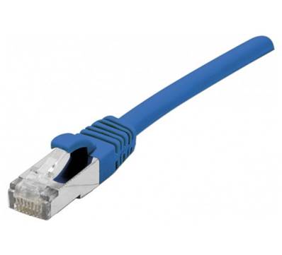 Cordon RJ45 Cat. 6A S/FTP - LSZH | Bleu 10m