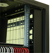 Lot de 2 goulottes verticales grande capacité pour baies 47U