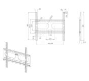 Support écran mural fixe pour écran 24 - 37"