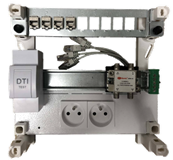 Coffret de communication modulaire M-250 GRADE 2 - 4RJ | 2 prises - sans DTI