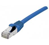 Cordon RJ45 Cat. 6A S/FTP - LSZH | Bleu 0.15m