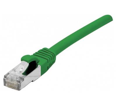 Cordon RJ45 Cat. 6A S/FTP - LSZH | Vert 10m