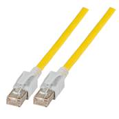 Cordon RJ45 Cat. 6A S/FTP - LED | Jaune 20m 