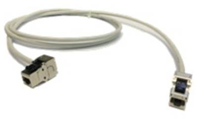 Liaison RJ45 f coudé / f droit préconnectée cat.6 f/utp 30m