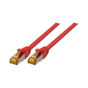 Cordon RJ45 Ultra Flex Cat. 6A S/FTP - LSOH / TPE | Rouge 1m 