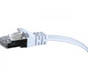 Cordon RJ45 Cat. 6 U/FTP - PVC - Plat | Blanc 10m 