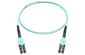 Jarretière optique OM4 uniboot LC/LC 1m aqua – câble 1,4 mm premium