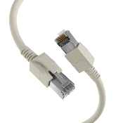 Cordon LED RJ45 Cat. 6A S/FTP | Gris 0.5m 