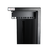 Coffret vertical mural 19" - 6U épaisseur 300mm - Noir