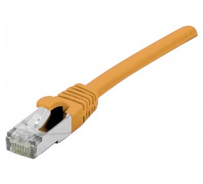 Cordon RJ45 Cat. 6A S/FTP - LSZH | Orange 1m