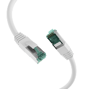 Cordon RJ45 Cat. 6A S/FTP - LSZH | Blanc 10m