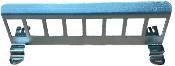 Support RJ45 pour 8 embases avec fixation Rail DIN