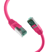 Cordon RJ45 Cat. 6A S/FTP - LSZH | Rose 0.30m