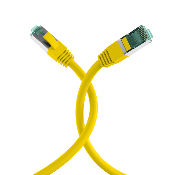 Cordon RJ45 Cat. 6A S/FTP - LSZH | Jaune 0.30m
