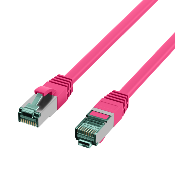 Cordon RJ45 Cat. 6A S/FTP - LSZH | Rose 0.30m