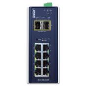 Switch Fibre Combo 100FX et Gigabit avec VLAN 10 ports