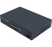 Switch 8 ports 10/100 PoE+ 120W + 1 port Gigabit Uplink combo RJ45/SFP