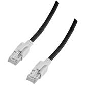 Cordon RJ45 Cat. 6A S/FTP - LED | Noir 7.5m 