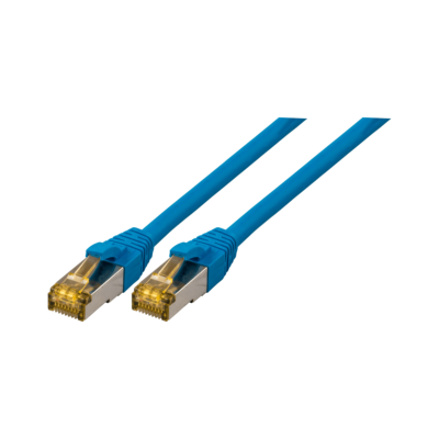 Cordon RJ45 Ultra Flex Cat. 6A S/FTP - LSOH / TPE | Bleu 1m 