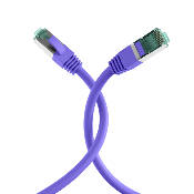 Cordon RJ45 Cat. 6A S/FTP - LSZH | Violet 0.30m