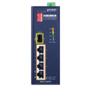 Switch industriel 4 ports 10/100TX 802.3at PoE+ et 1 port 100FX Ethernet