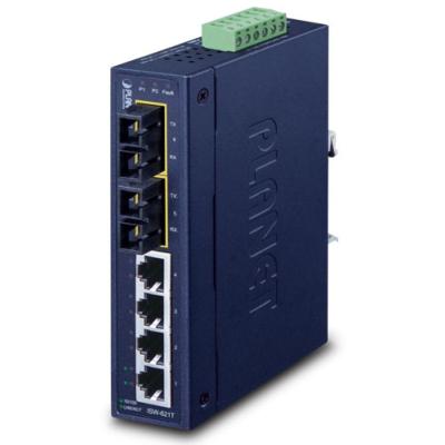 Switch industriel 4 ports 10/100 Base-TX + 2 ports 100 Base-FX SFP