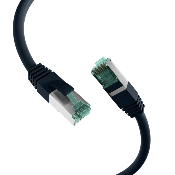 Cordon RJ45 Cat. 6A S/FTP - LSZH | Noir 0.30m