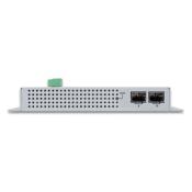 Switch industriel pour montage mural 8 ports 10/100/1000T 802.3at PoE + 2 ports SFP avec écran LCD tactile