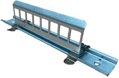 Support RJ45 pour 8 embases avec fixation Rail DIN