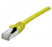 Cordon RJ45 Cat. 6A S/FTP - LSZH | Jaune 15m