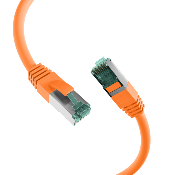 Cordon RJ45 Cat. 6A S/FTP - LSZH | Orange 0.30m