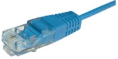 Cordon tél. RJ45/RJ45 1 paire cabl. 4-5/4-5 - 3m - bleu