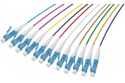 Pigtails multimode 12 couleurs st - 50/125 om4 - 1m