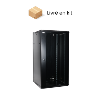 Coffret 19" - 22U 600 x 600 mm - Noir | En kit
