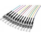 Pigtails multimode 12 couleurs st - 62.5/125 - 1m