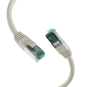 Cordon RJ45 Cat. 6A S/FTP - LSZH | Gris 1m