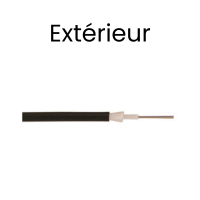 Cble fibre optique extrieur (Gaine PE)