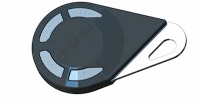 Télécommande Tonna Hexact 868 MHz - 4 boutons - Bi-technologie noire