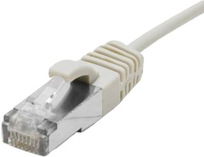 CORDON RJ45 CAT.6A S/FTP LSOH UTLRA FIN - 10M - GRIS