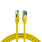 Cordon RJ45 Cat. 6A S/FTP - LSZH | Jaune 1m