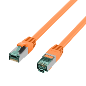 Cordon RJ45 Cat. 6A S/FTP - LSZH | Orange 0.30m