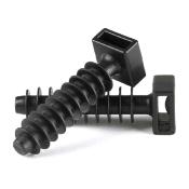 Embases à Frapper Ø8 noires pour colliers Colson – Lot de 100