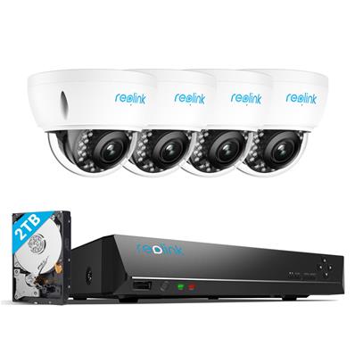 Système de caméra de sécurité PoE 4K Anti-Vandalisme avec Zoom Optique 5X