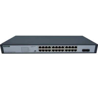 Switch 24 ports Gigabit PoE+ Budget 280W et 2 ports SFP