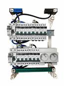 Tableau électrique pré-équipé et pré-câblé 2 rangées | avec PC 2P+T 