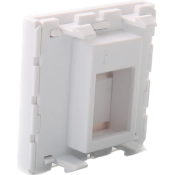 Plastron plat antibactérien 45 x 45 | 1 port RJ45