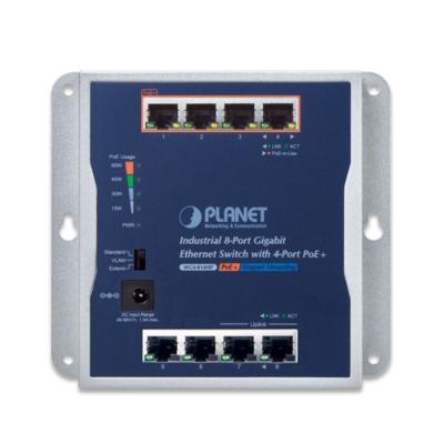 Switch industriel pour montage mural 8 ports 10/100/1000T dont 4 ports PoE+