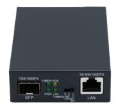 Convertisseur RJ45 10/100/1000 PoE++ (60W) - Fibre SFP Gigabit